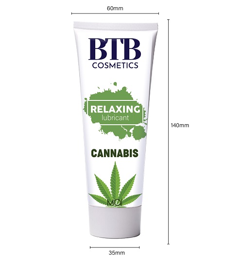 BTB Water Based Cannabis Lubricant 100ml - Image 4