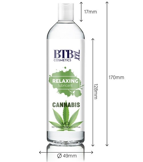 BTB Water Based Cannabis Lubricant 250ml - Image 5