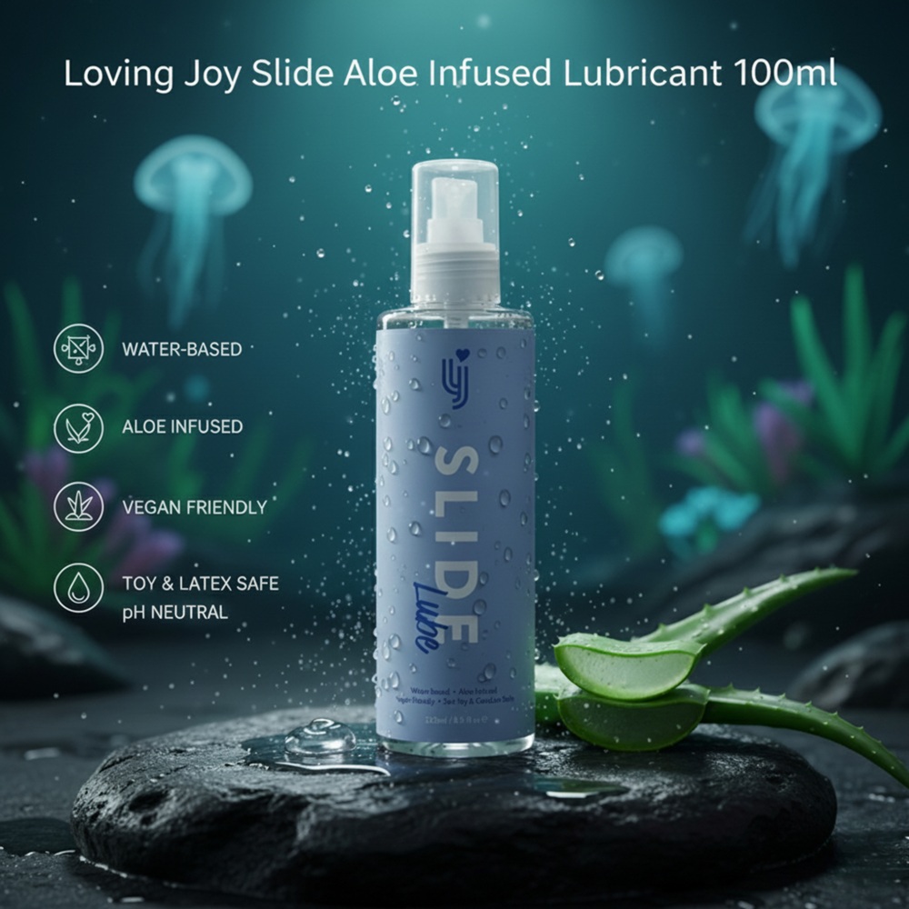 Loving Joy Slide Water Based Aloe Infused Lubricant 100ml - Image 4