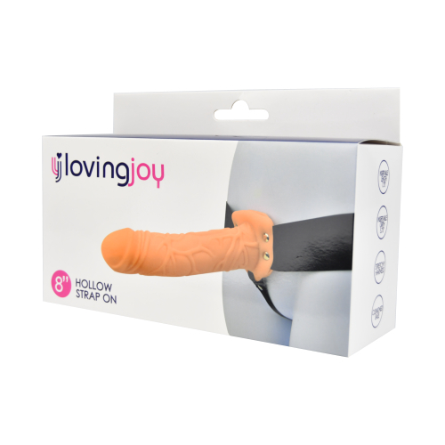 Loving Joy 8 Inch Hollow Strap On - Image 8