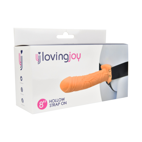 Loving Joy 8 Inch Hollow Strap On - Image 6