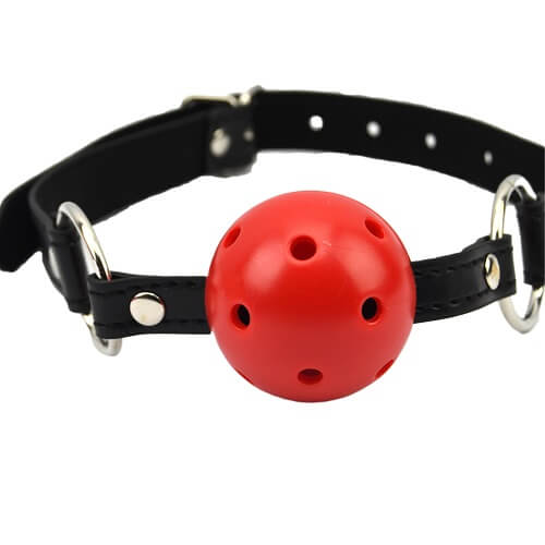 Bound to Please Breathable Ball Gag Red - Image 4
