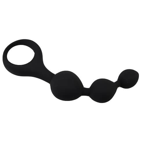 Loving Joy Triple Ripple Anal Beads-Black - Image 2