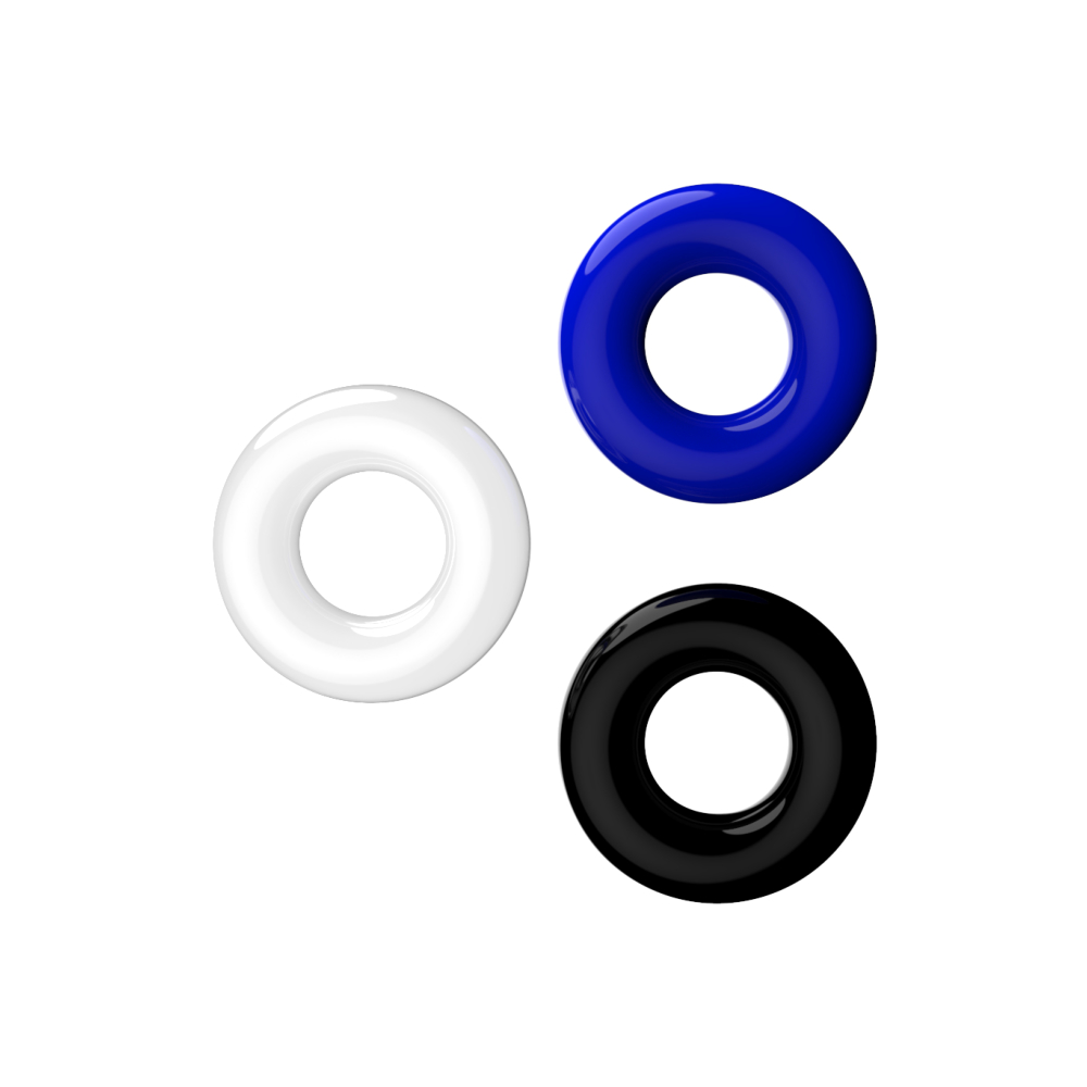 JoyRings Doughnut Cock Rings (3 Pack) - Image 2