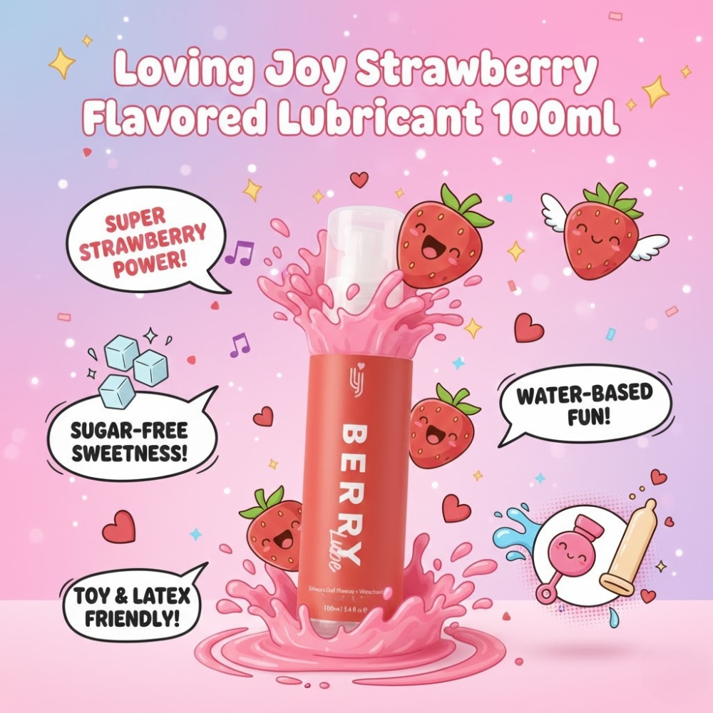 Loving Joy Strawberry Flavoured Lubricant 100ml - Image 8