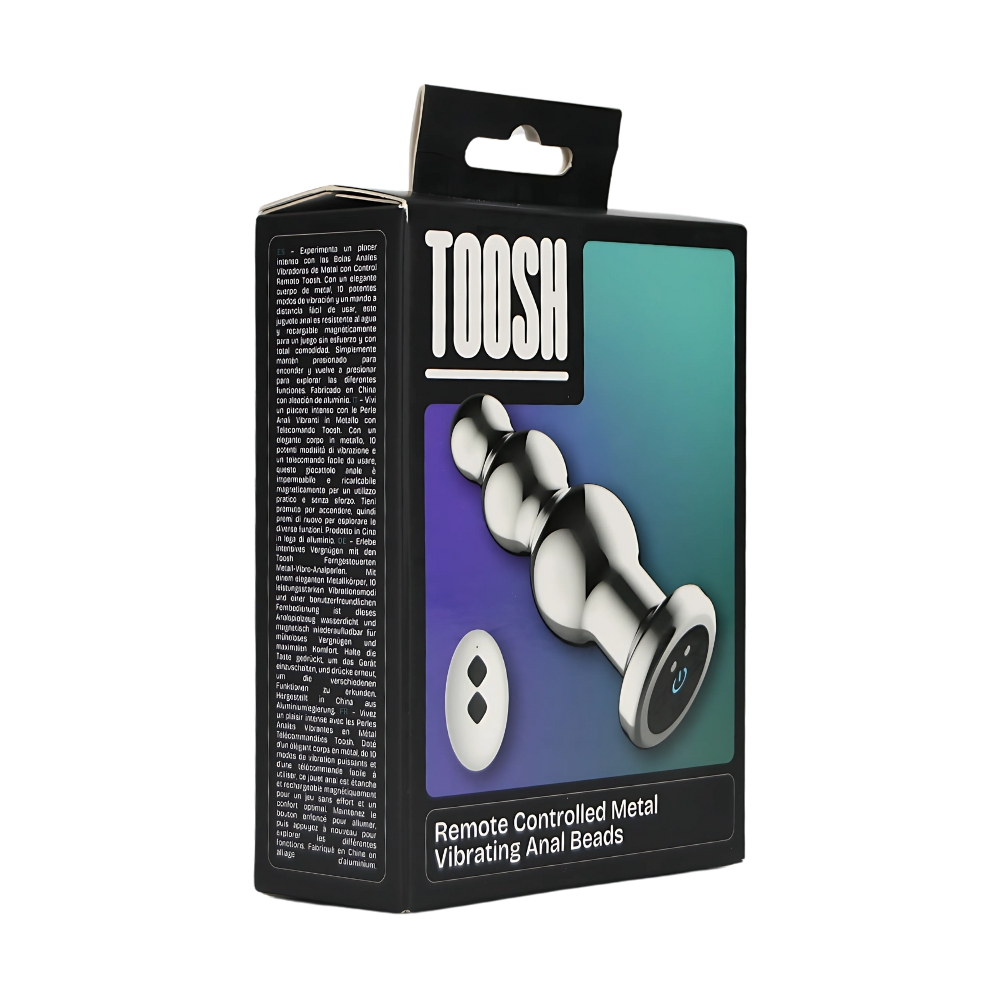 Toosh Remote Controlled Metal Vibrating Anal Beads - Image 9