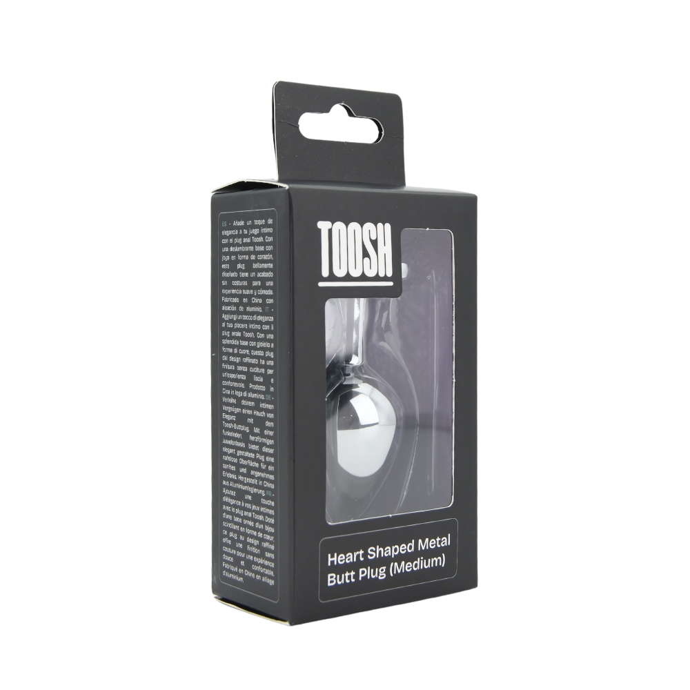 Toosh Heart Shaped Silver with Red Stone Medium - Image 11