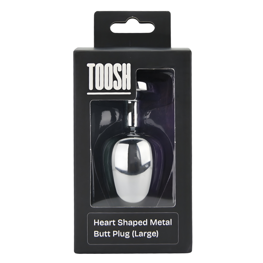 Toosh Heart Shaped Silver with Red Stone Large - Image 7