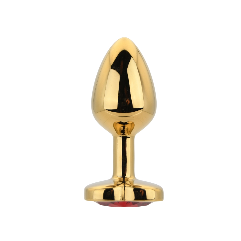 Toosh Heart Shaped Gold with Red Stone Small - Image 3