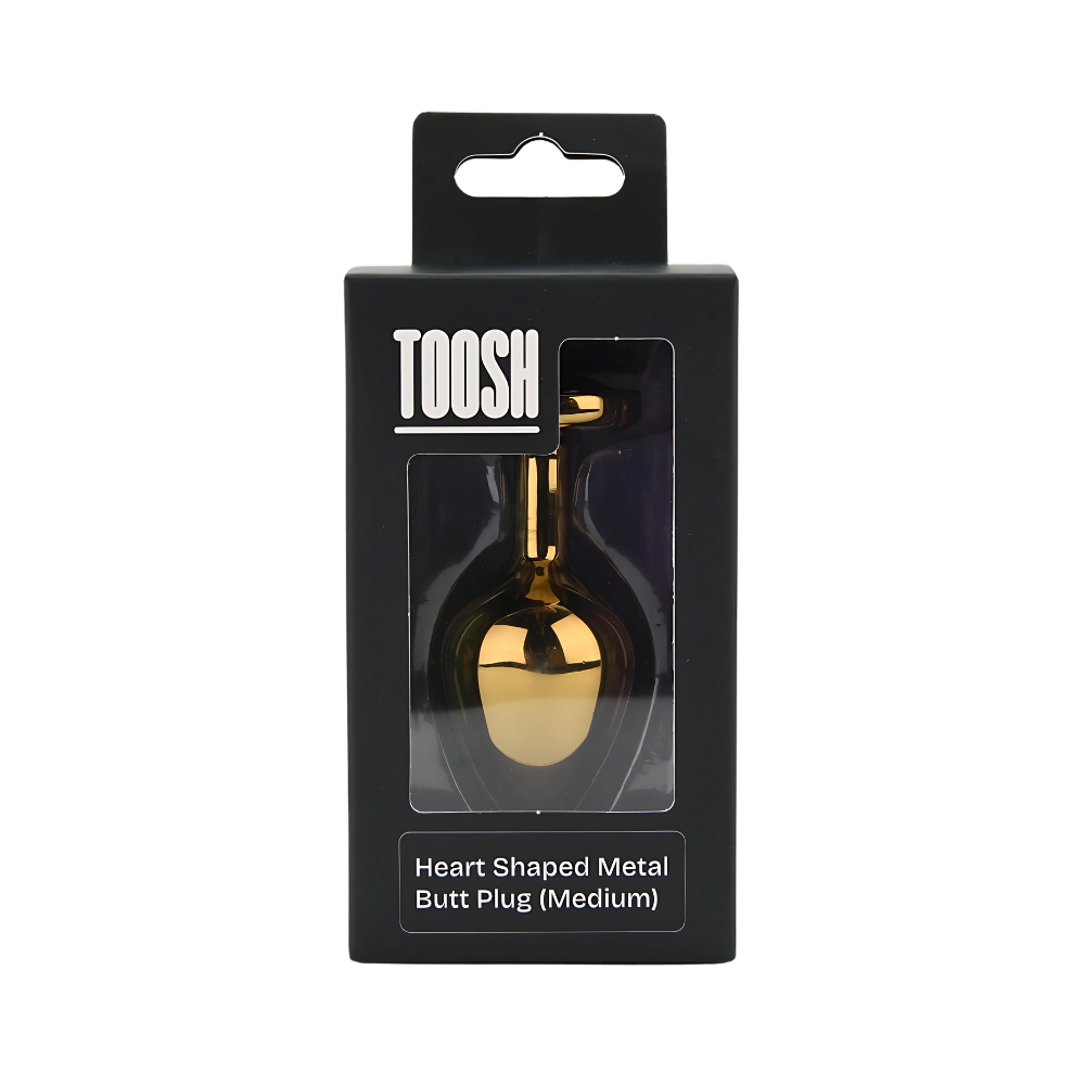 Toosh Heart Shaped Gold with Red Stone Medium - Image 8