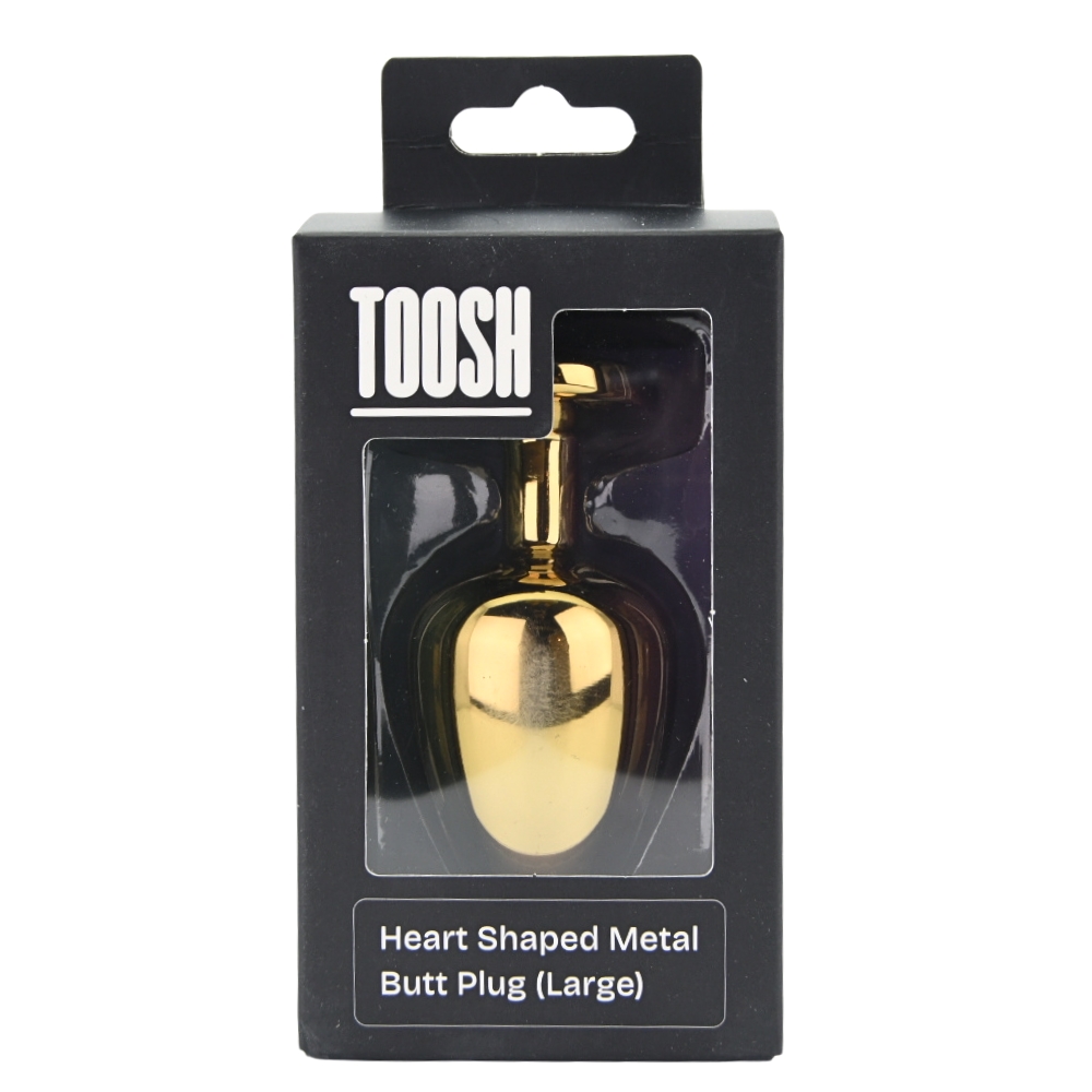 Toosh Heart Shaped Gold with Red Stone Large - Image 8