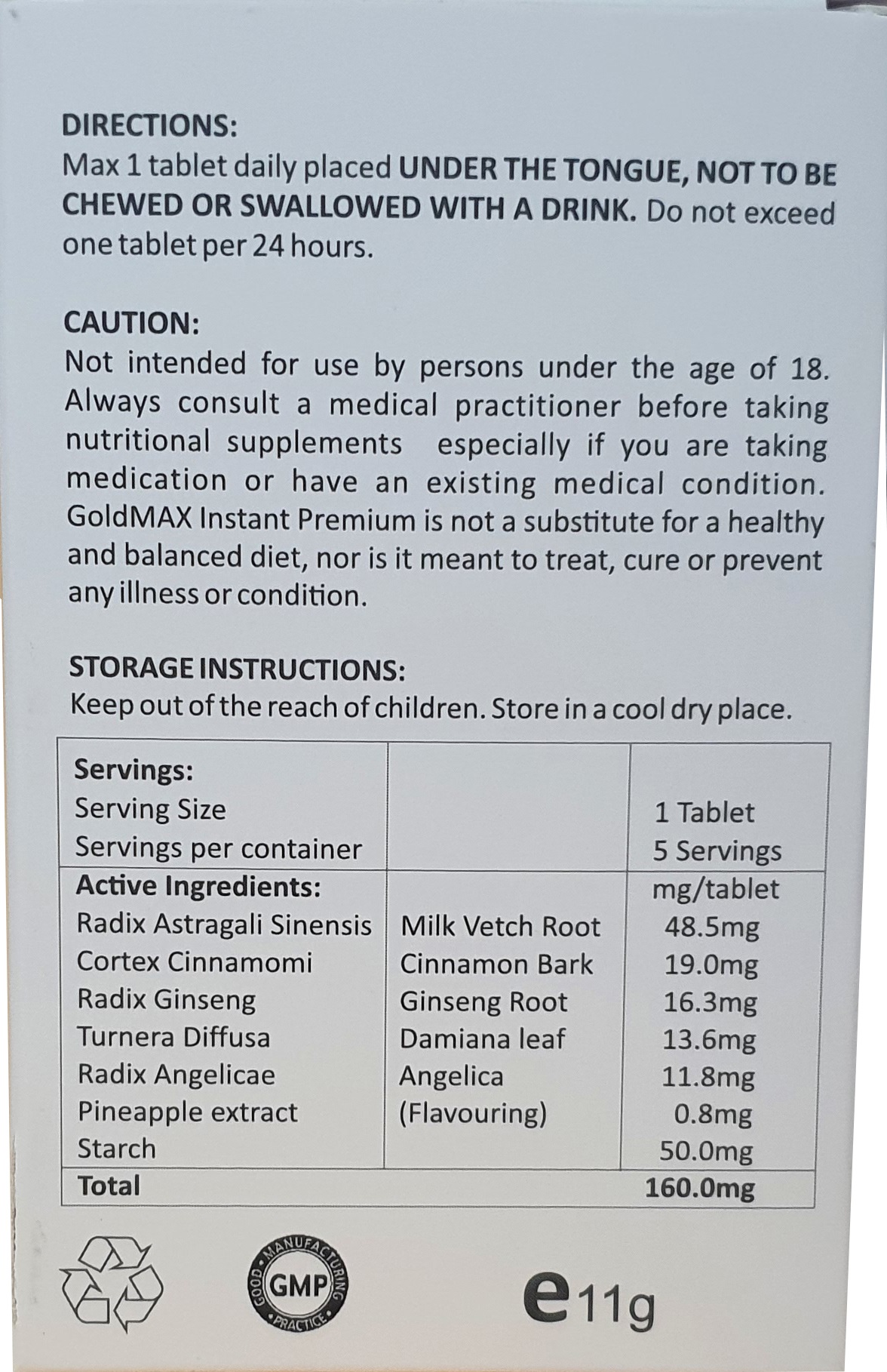 GoldMAX Instant Premium x5 Capsules - Image 3