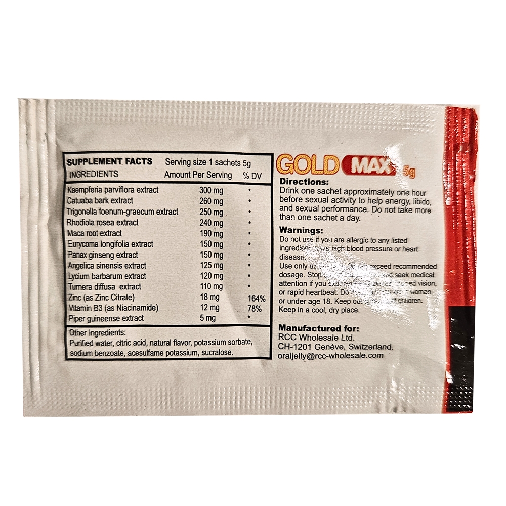GoldMAX Oral Jelly (7 Sachets Pack) - Image 3