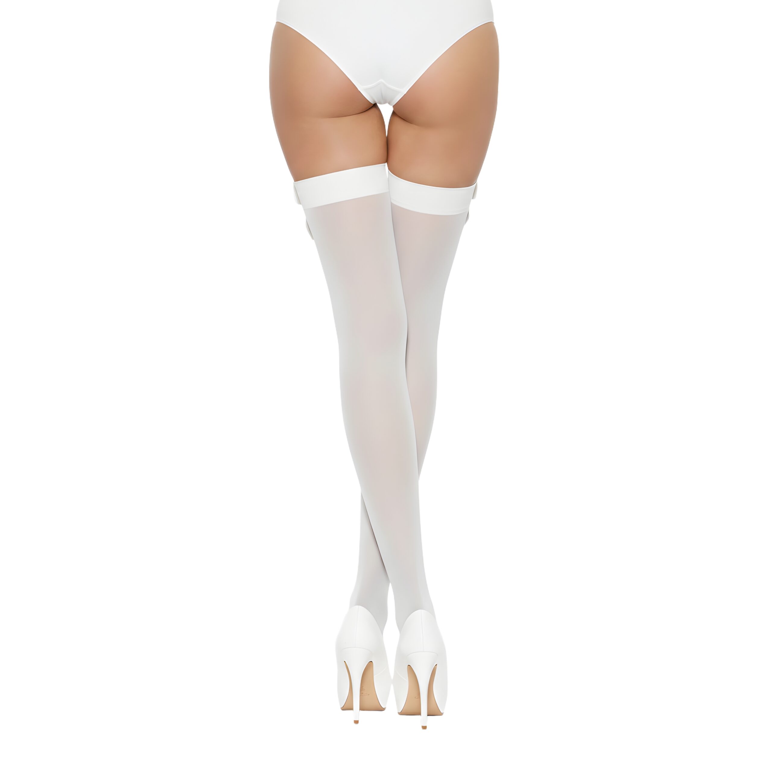 Lace by LJ Thigh High Stockings with Bow - Image 5