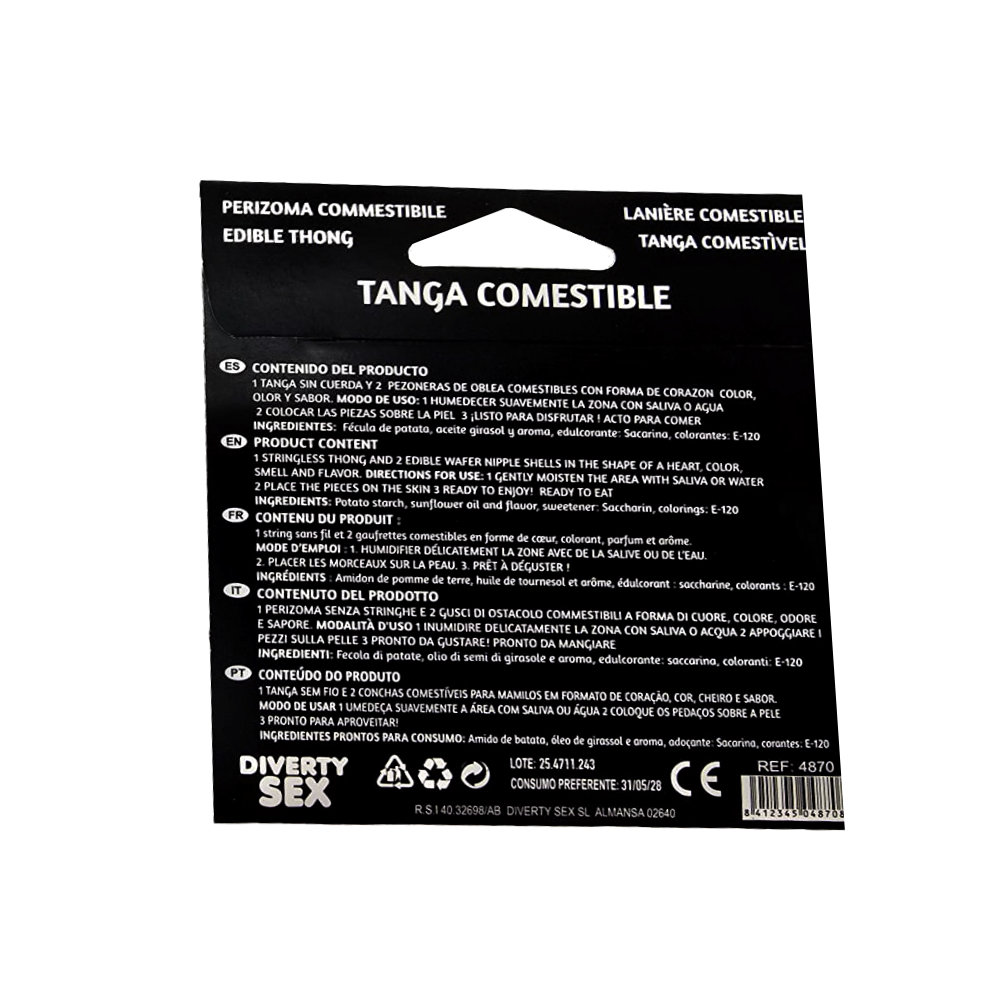 Edible Wafer Thong for Women Vanilla Flavour - Image 3