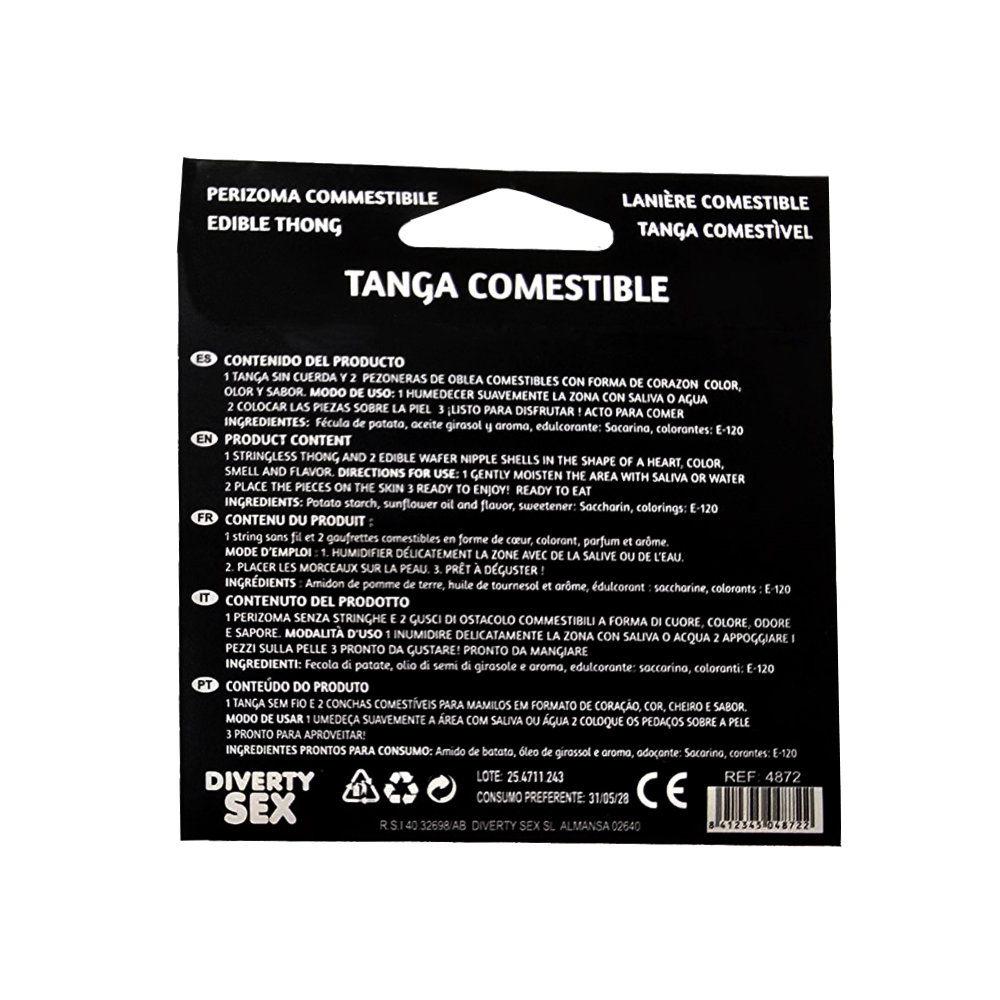 Edible Wafer Thong for Men Vanilla Flavour - Image 3