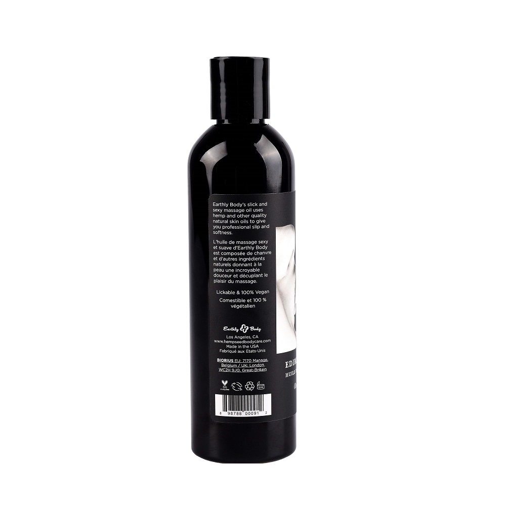 Earthly Body Edible Massage Oil 8oz - Image 7