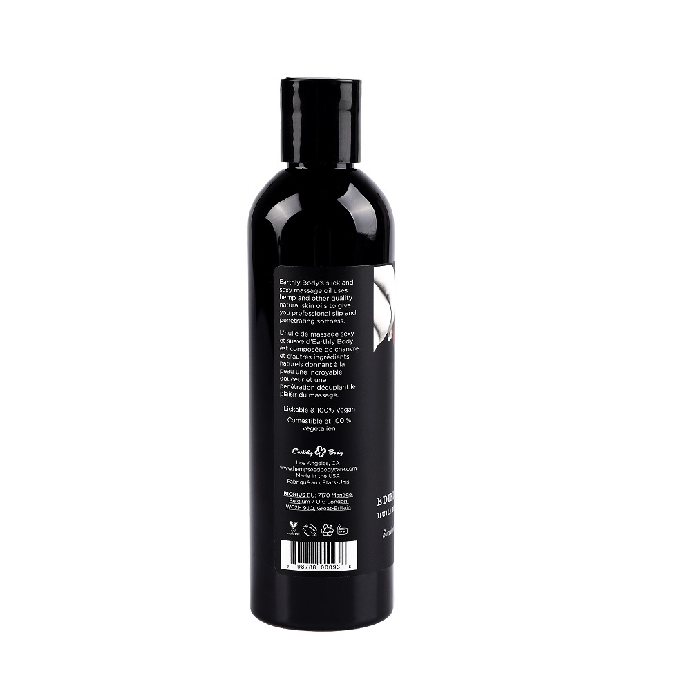 Earthly Body Edible Massage Oil 8oz - Image 9
