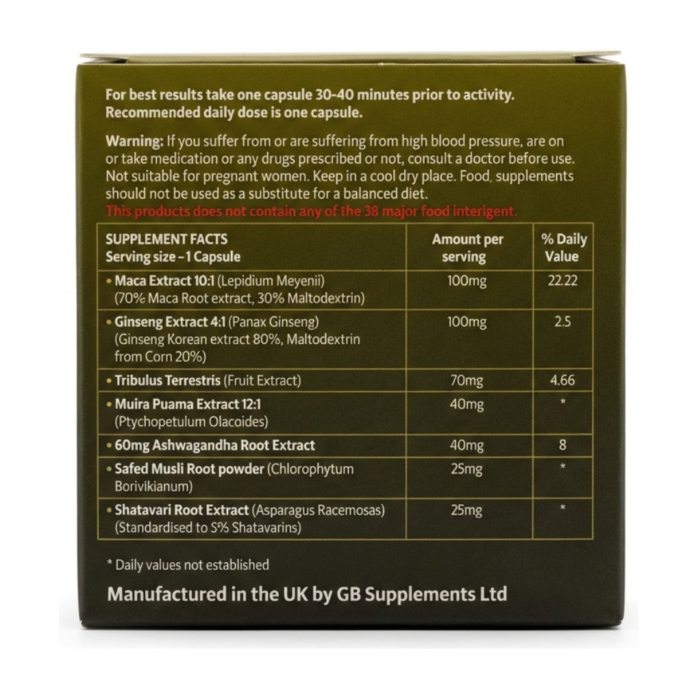 Ultra Gold Male Support and Delay 1 Capsule Pack - Image 3