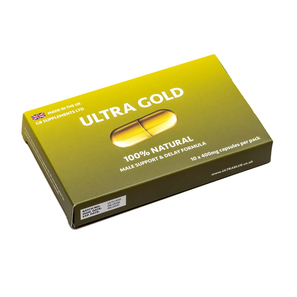 Ultra Gold Male Support and Delay 10 Capsule Pack - Image 3
