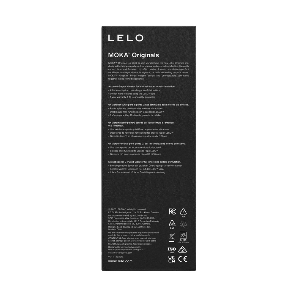 Lelo Originals MOKA G-Spot Vibrator - Image 6