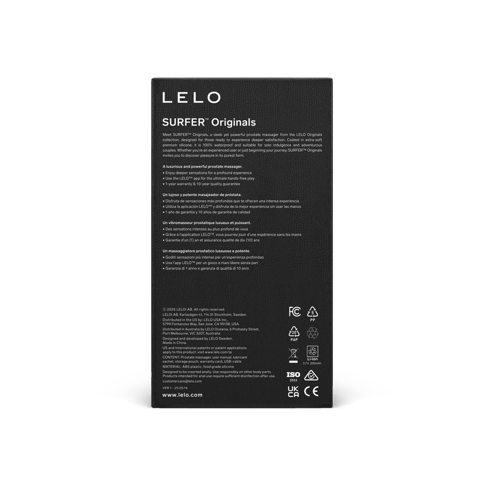 Lelo Originals SURFER Anal Plug - Image 7